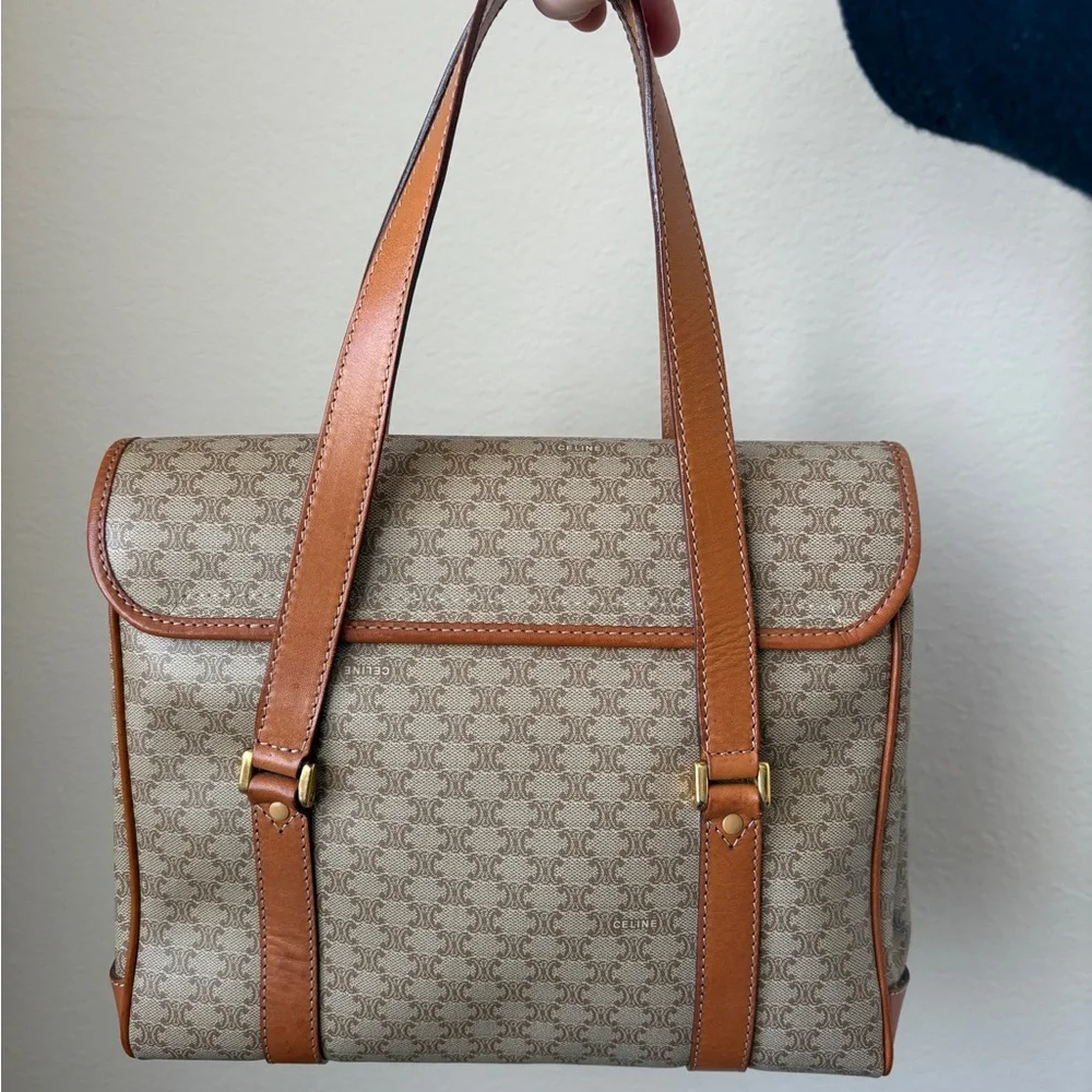CELINE macadam handbag, vintage - Picture 3 of 17
